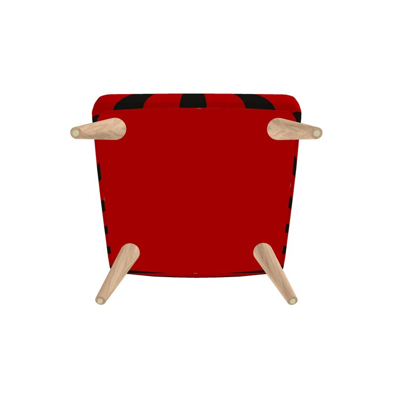 SOLSTICE Red Pop Art Sun Rays armchair 10 colors options