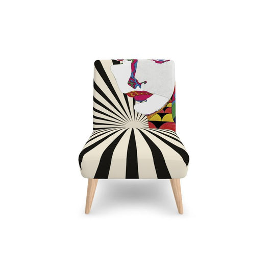 SOLSTICE armchair with Pop Art sun rays by AFANADOR