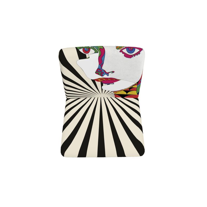 SOLSTICE armchair with Pop Art sun rays by AFANADOR