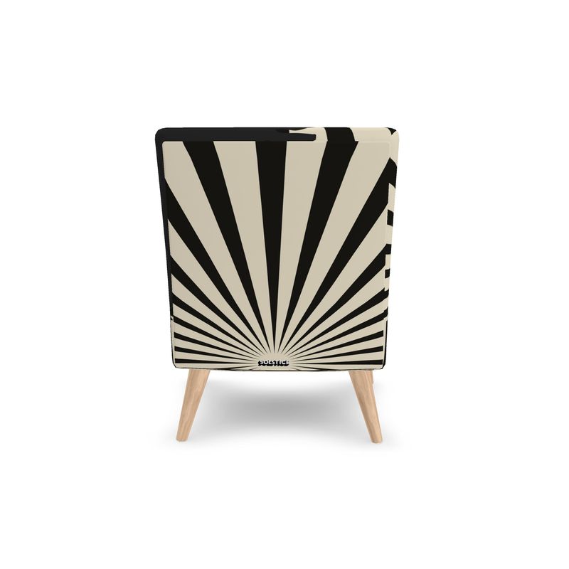 SOLSTICE armchair with Pop Art sun rays by AFANADOR