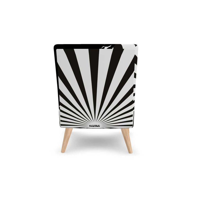 SOLSTICE Morrison armchair with Pop Art Sun rays by AFANADOR