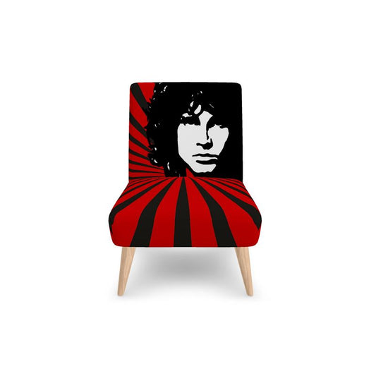 SOLSTICE Morrison armchair with Pop Art Sun rays, designed by AFANADOR