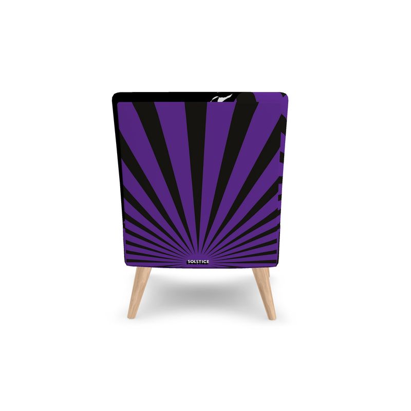 SOLSTICE Morrison armchair with Pop Art Sun Rays by AFANADOR