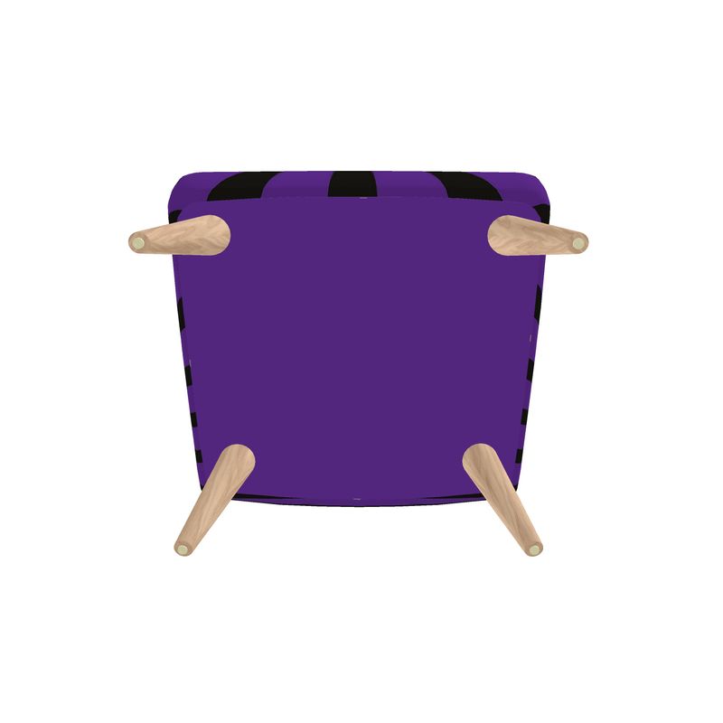 SOLSTICE Morrison armchair with Pop Art Sun Rays by AFANADOR