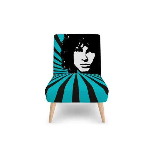 SOLSTICE Morrison turquoise armchair Pop Art Sun Rays, by AFANADOR