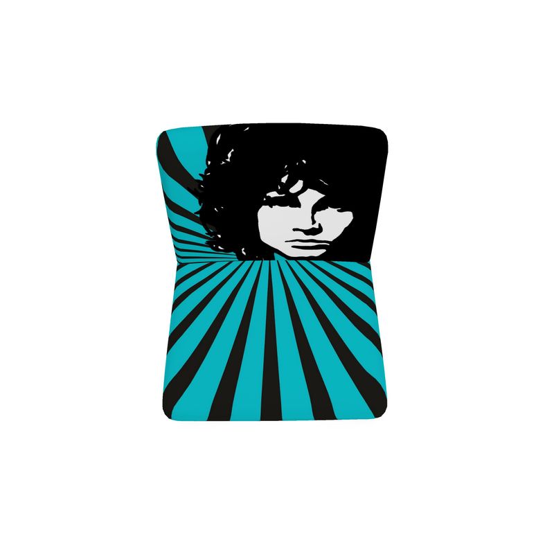 SOLSTICE Morrison turquoise armchair Pop Art Sun Rays, by AFANADOR