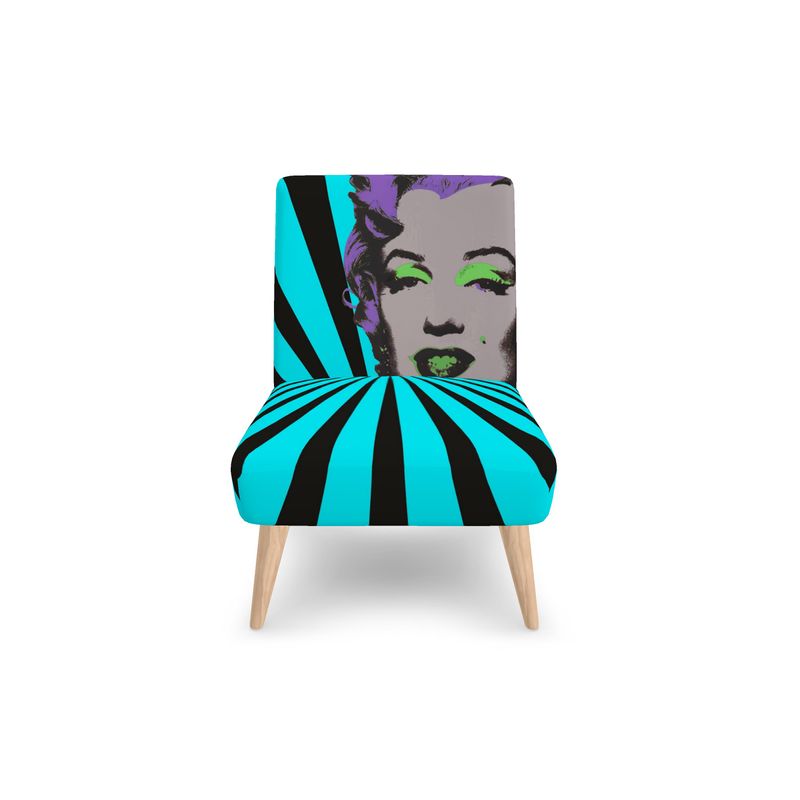 SOLSTICE Marylin Wharhol armchair with Pop Art Sun rays
