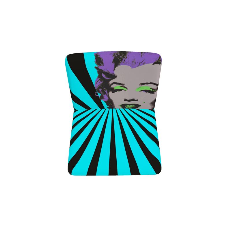 SOLSTICE Marylin Wharhol armchair with Pop Art Sun rays