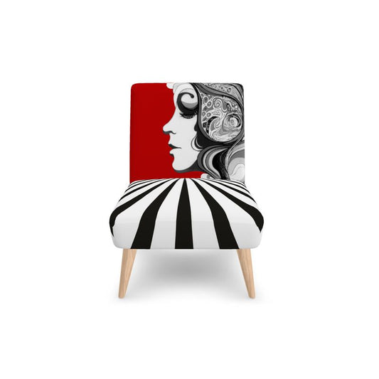SOLSTICE Pop Art face ilustr Sun Rays armchair