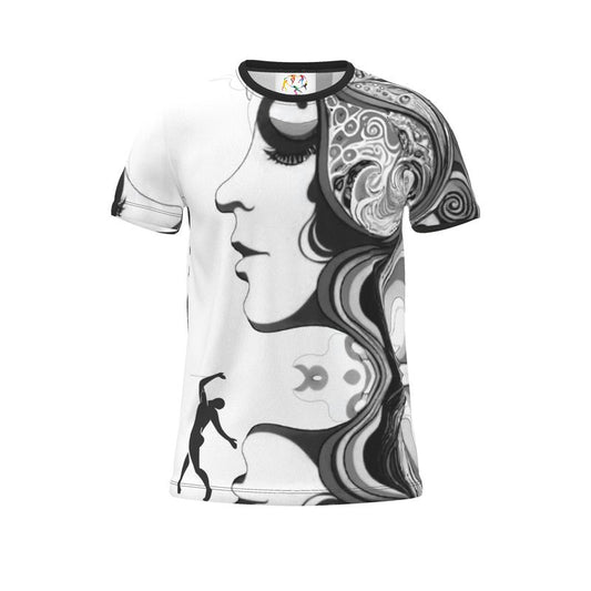 Cut and Sew All Over Print T-Shirt