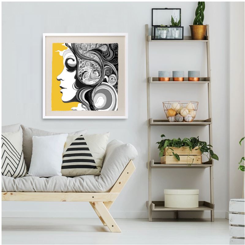 Framed Silk Scarf