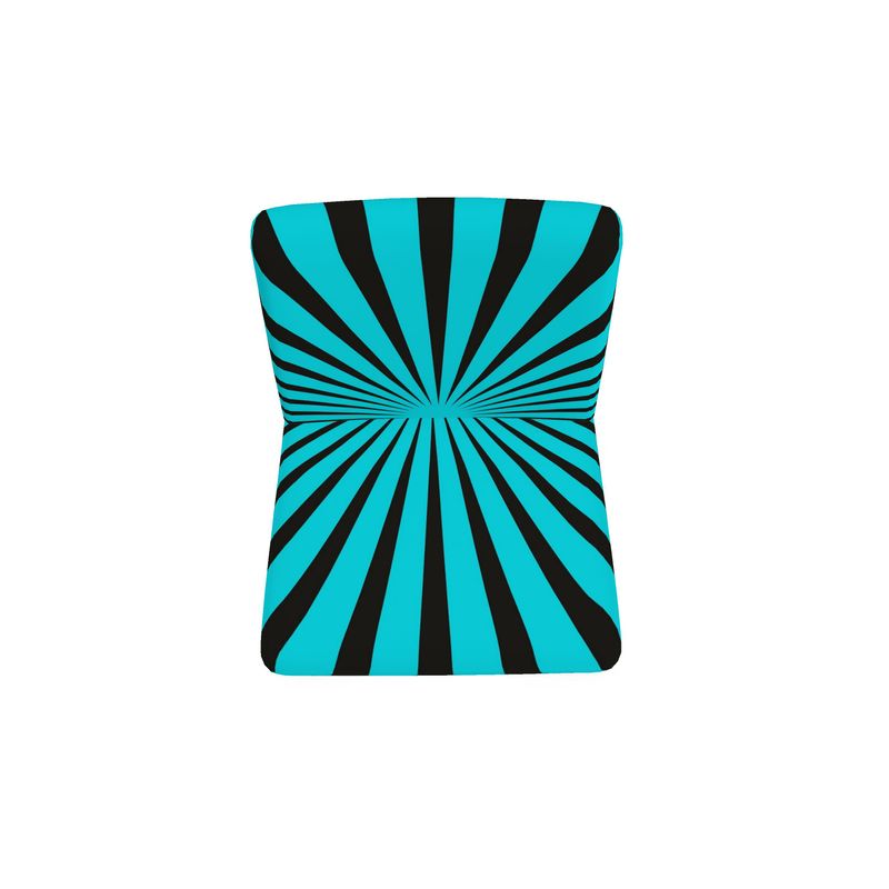 SOLSTICE B Turquoise Pop Art Sun Rays Armchair 10 colors options