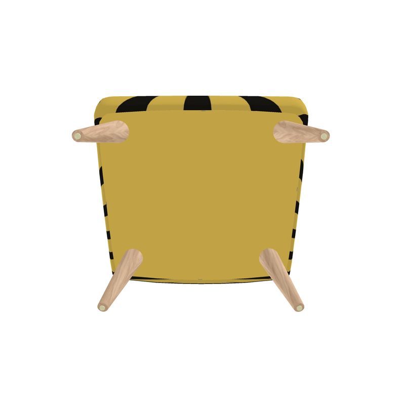 SOLSTICE armless mango chair Pop Art face Sun Rays 10 colors available