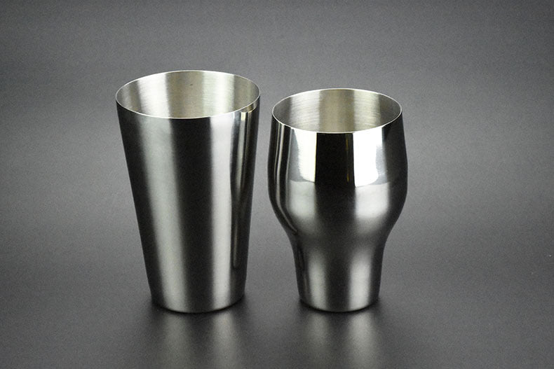 Stainless Steel Copper Plated Two-section Cocktail Shaker 650ml Tail Wine Shaker