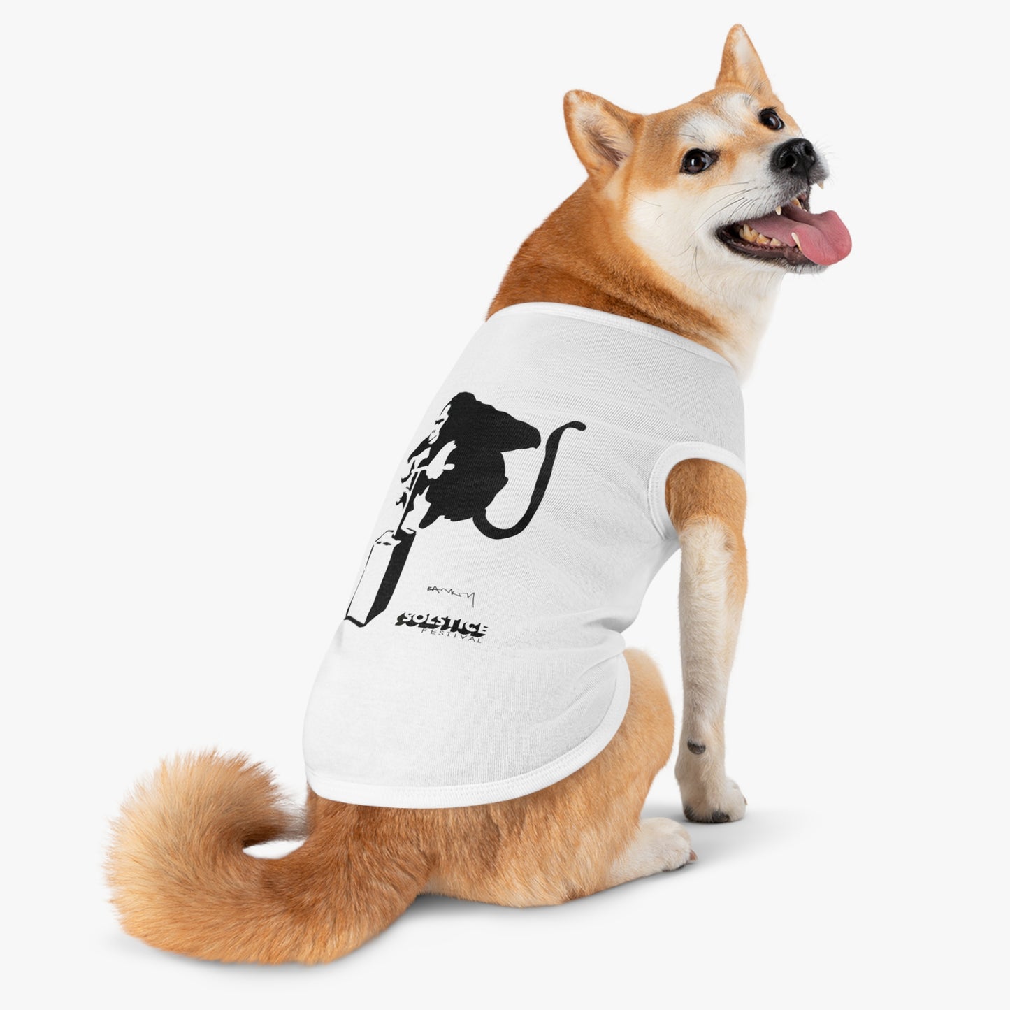 BANSKI MONKEI explode SOLSTICE FESTIVAL Pet Tank Top