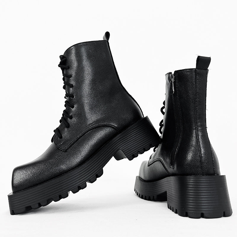 Trendy Men's And Women's Fashion Platform Square Toe Solstice Style Boots