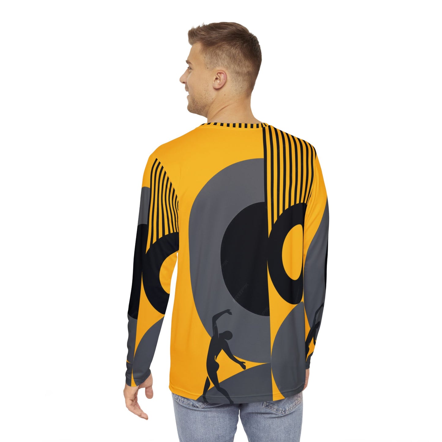 SOLSTICE BAUHAUS Long Sleeve Shirt yellow(AOP)