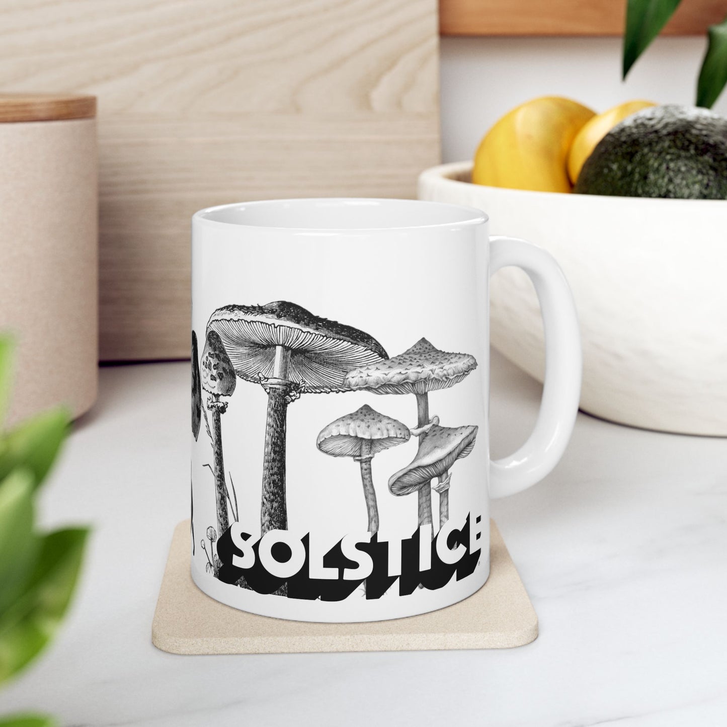 Solstice Mushrooms Ceramic Mug —  (11oz, 15oz)