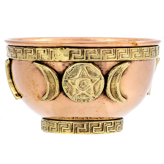 Three-phase Moon Ceremony Altar Decoration Copper Bowl