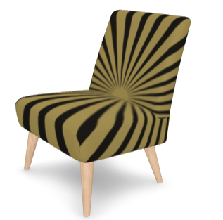 SOLSTICE Red Pop Art Sun Rays armchair 10 colors options