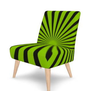 SOLSTICE Red Pop Art Sun Rays armchair 10 colors options