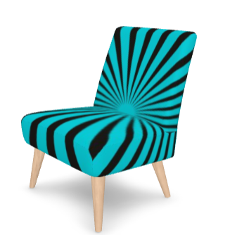 SOLSTICE Red Pop Art Sun Rays armchair 10 colors options