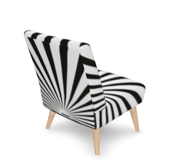 SOLSTICE Red Pop Art Sun Rays armchair 10 colors options