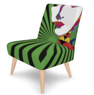 SOLSTICE armless chair Pop Art face Sun Rays 10 colors available