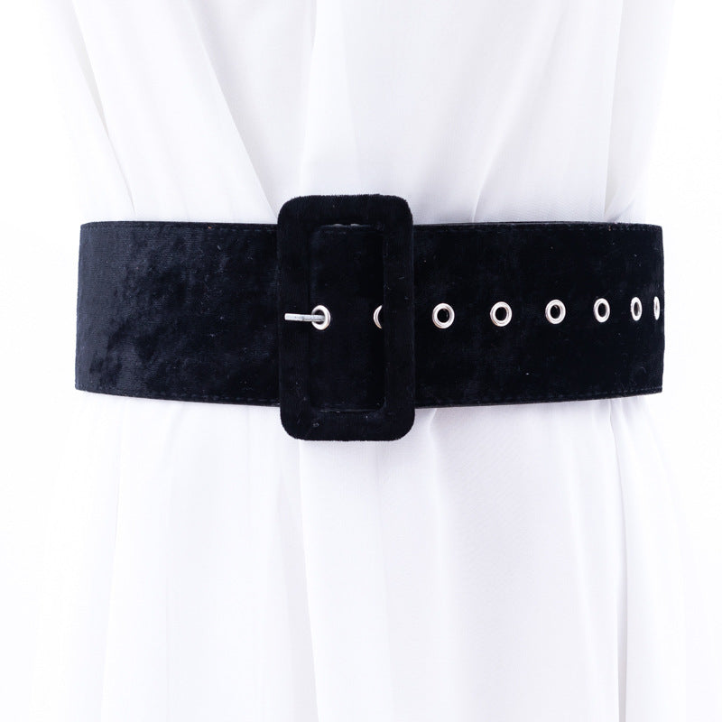 Autumn And Winter Timeless Golden Silk Velvet Belt Ladies