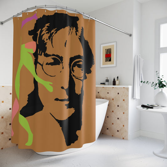 SOLSTICE Lennon Shower Curtain light brown 6