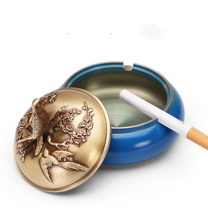 Pure Copper Ashtray Home Indoor Living Room Office Creative