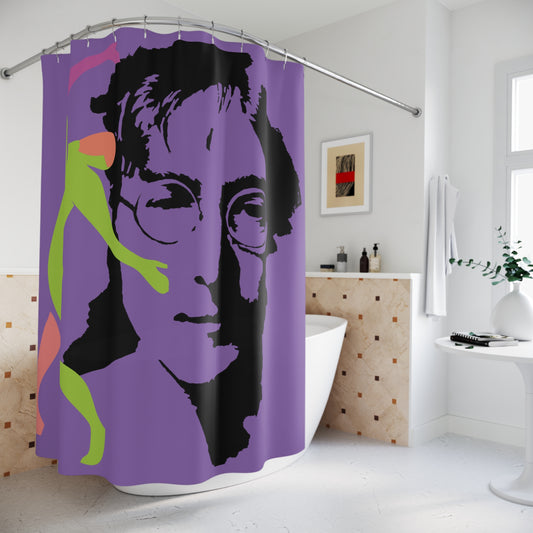 SOLSTICE Lennon Shower Curtain light purple 6