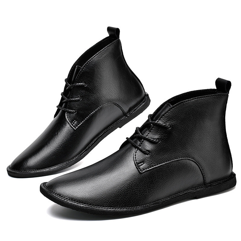 Solstice Genuine Leather Martin Vintage Fashion Leather Boots British Wild Soft Bottom Boots