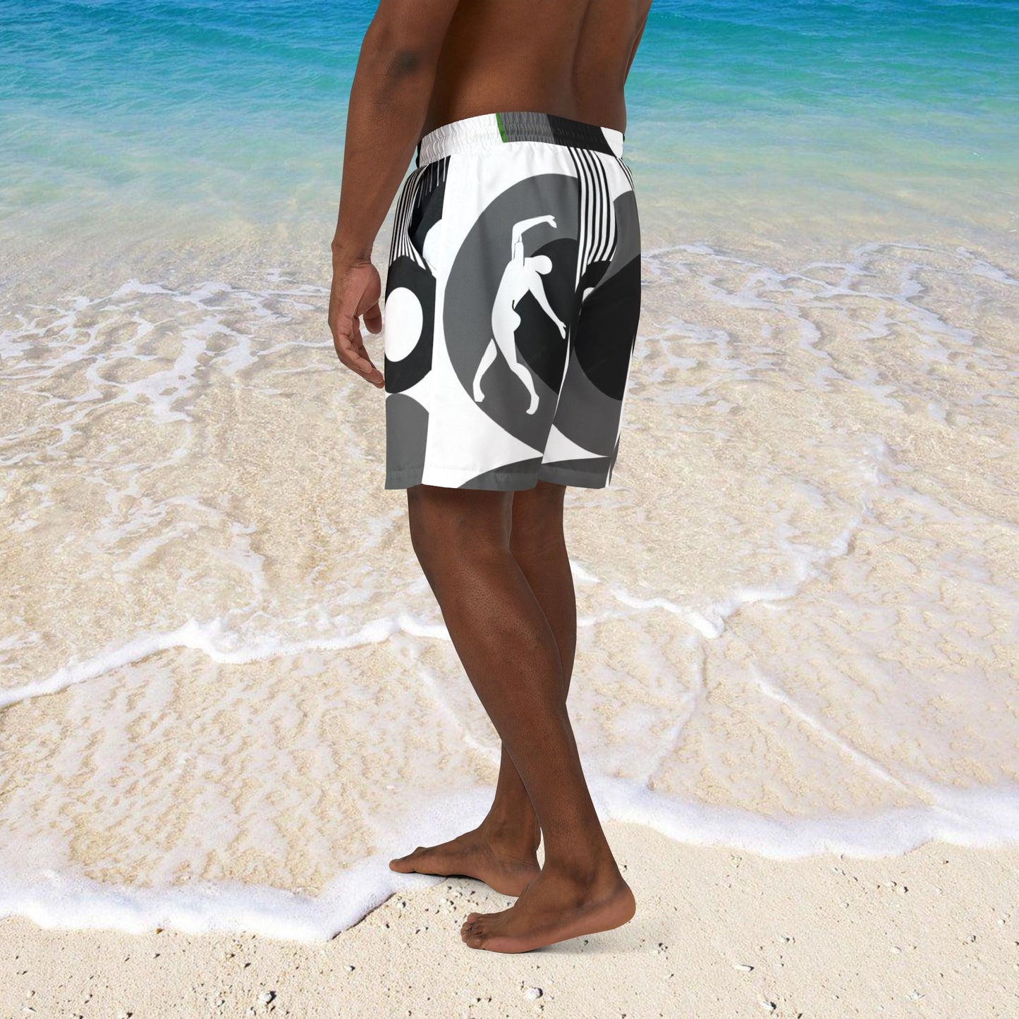 SOLSTICE Bauhaus BW Swim Shorts (AOP)