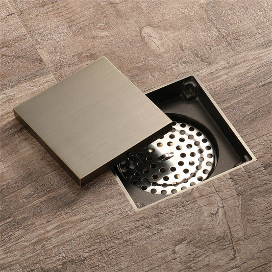 All copper square invisible floor drain