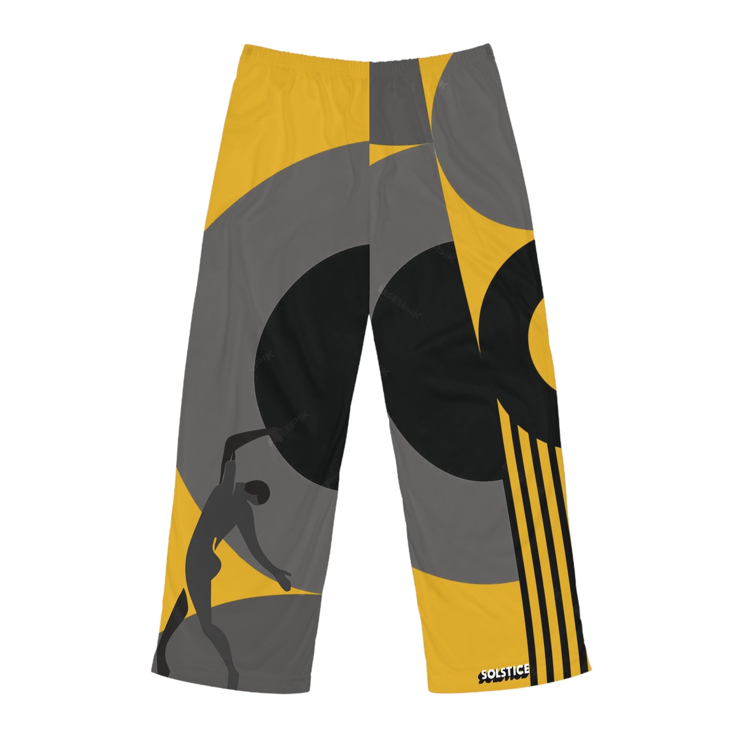 SOLSTICE Bauhaus Men's  yellowPajama Pants (AOP)