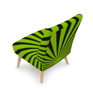 SOLSTICE Red Pop Art Sun Rays armchair 10 colors options