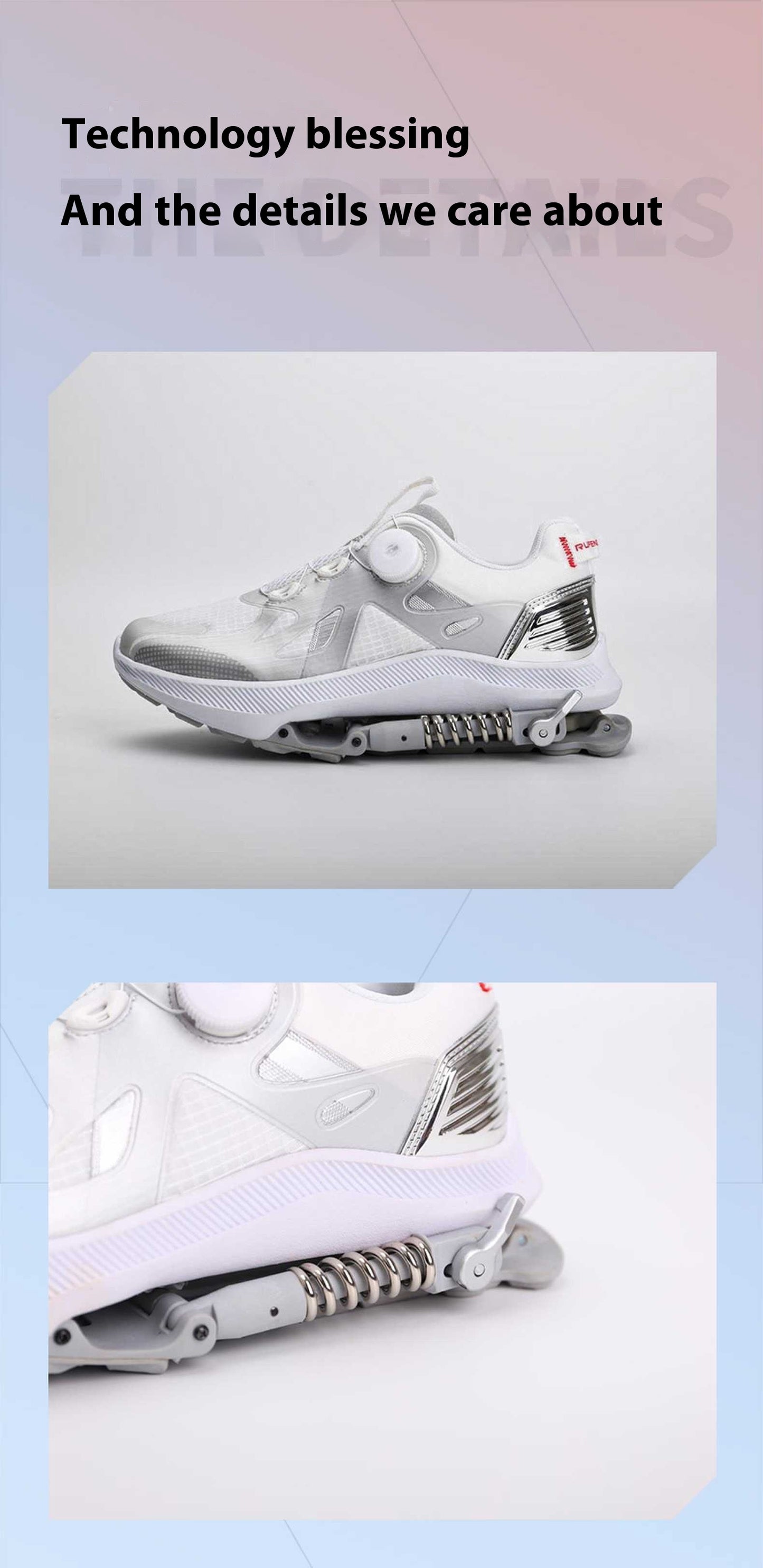 Black High Tech Running Shoes Power Mechanical Running Shoes Marathon Running