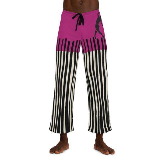 SOLSTICE Bamboo Men's Pajama DARK PINK  Pants (AOP)