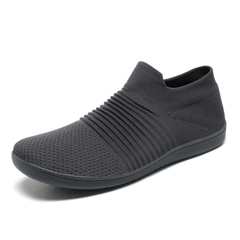 Fly Woven Mesh Casual Lightweight Breathable One Pedal Thin Fitness Men's Shoe