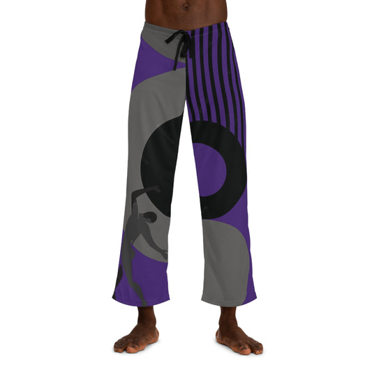 SOLSTICE Bauhaus Men's  purple Pajama Pants (AOP)