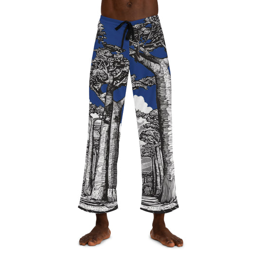 SOLSTICE Baobab Dark Blue Men's Pajama Pants (AOP)