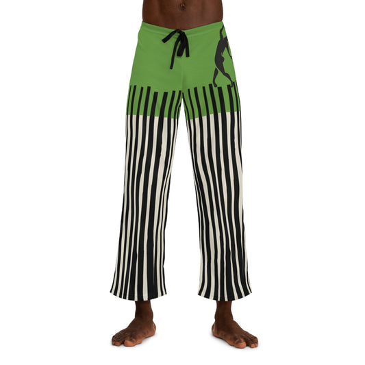 SOLSTICE Bamboo Men's Pajama Green Pants (AOP)