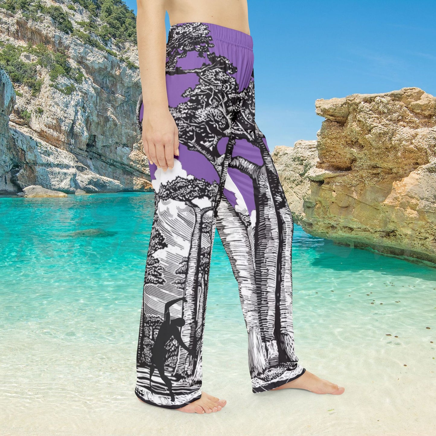 BAOBAB Pajama Pants Light purple (AOP)