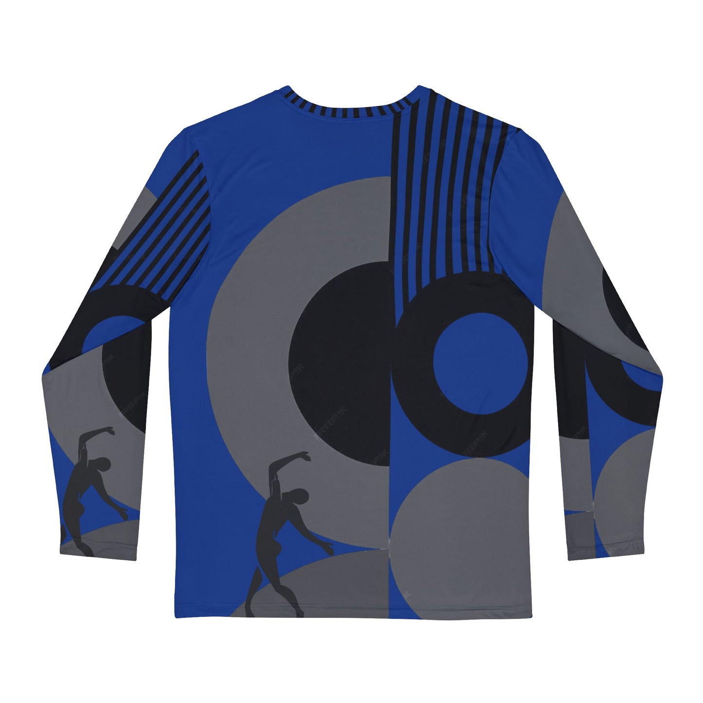 SOLSTICE BAUHAUS Long Sleeve Shirt dark blue(AOP)