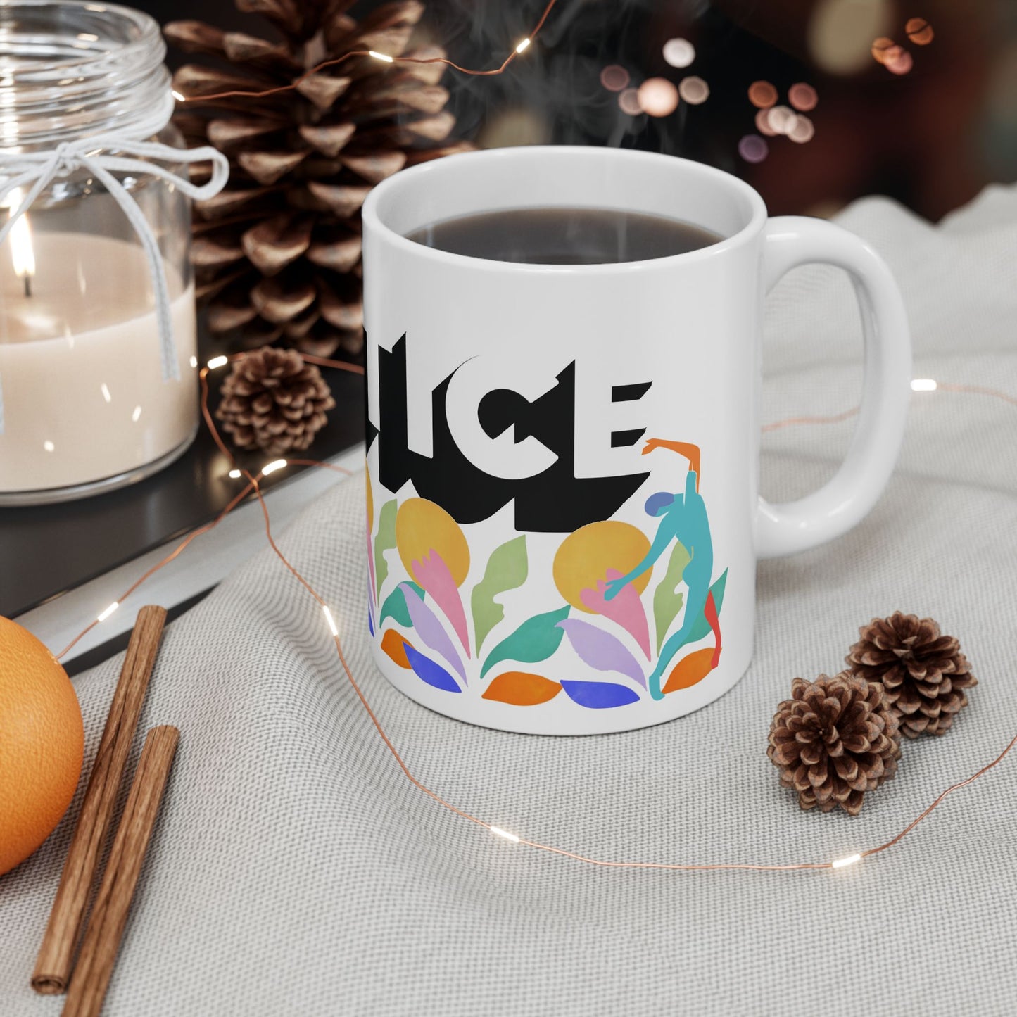 Matisse Garden Sun Ceramic Mug — Personalized Photo & Art Coffee Cup (11oz, 15oz)