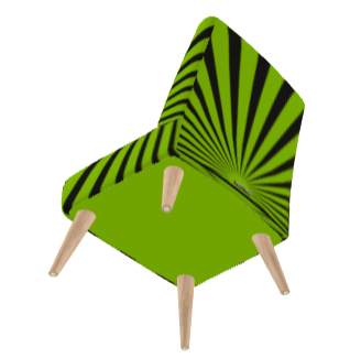 SOLSTICE Red Pop Art Sun Rays armchair 10 colors options