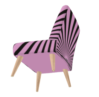 SOLSTICE Red Pop Art Sun Rays armchair 10 colors options