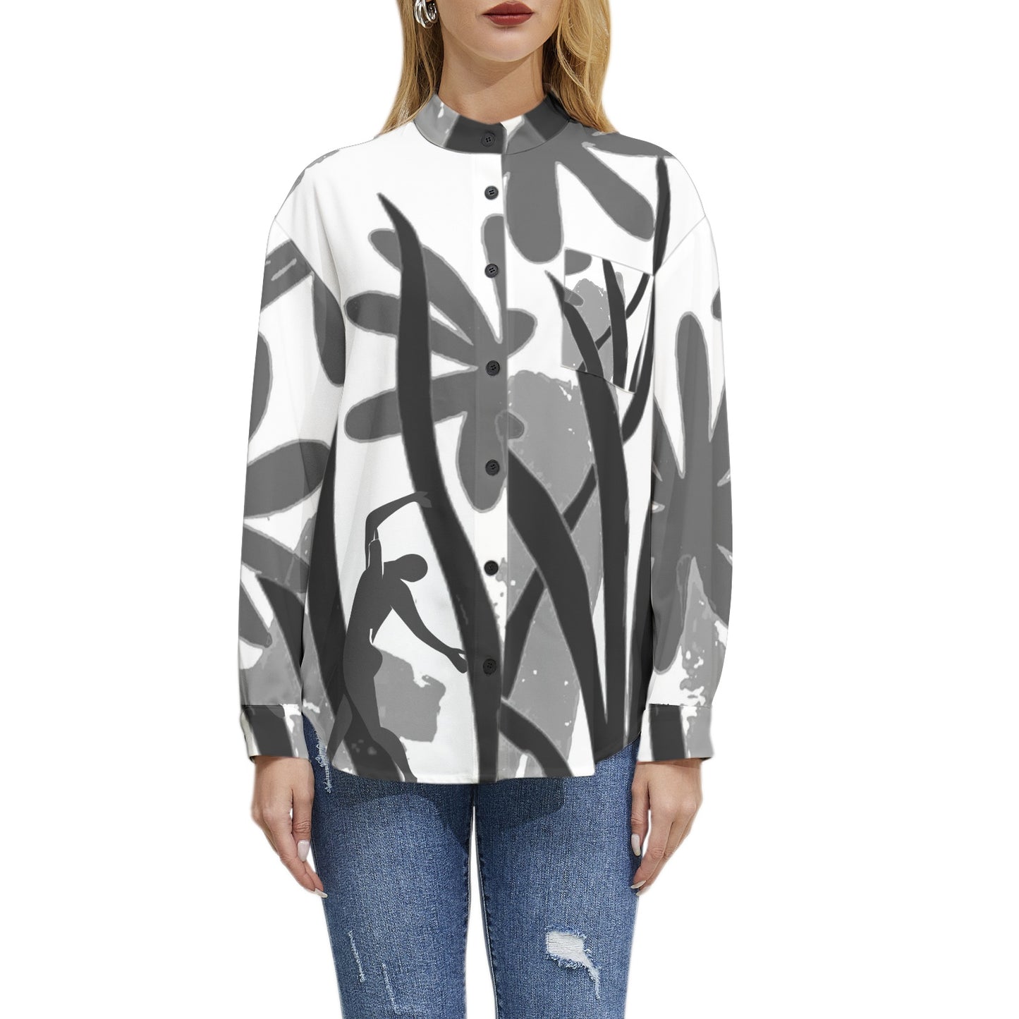 Solstice Matisse Long Sleeve Button Up Casual Shirt Top