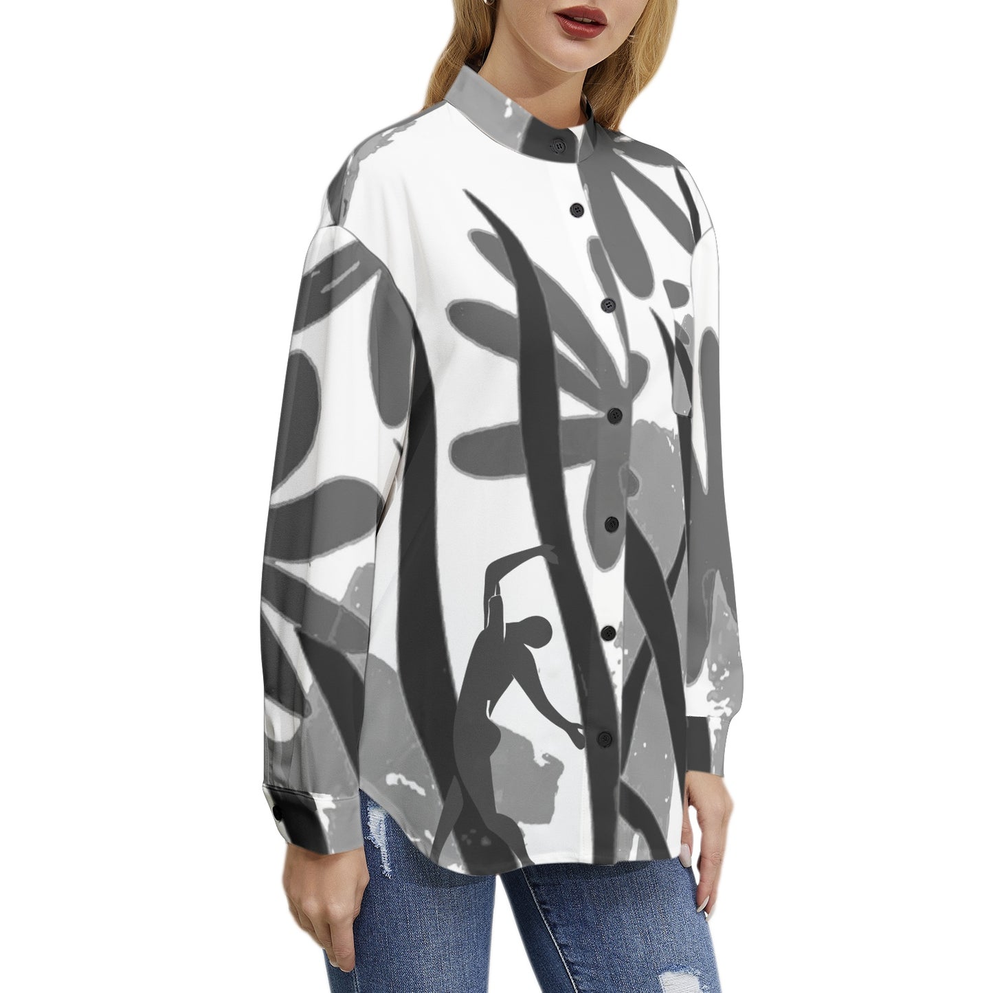 Solstice Matisse Long Sleeve Button Up Casual Shirt Top